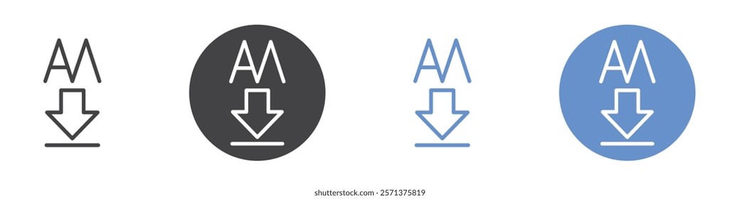 Apk mirror icon vector symbol outline sign