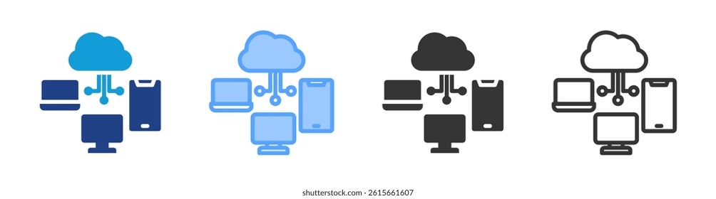 Apl icon set multiple style collection