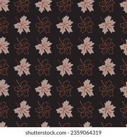 aple Foliage Flourish Hue Vector patrón sin soldadura se puede usar para diseño de fondo y de ropa