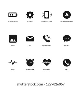 Aplication for electronic devices icons set. Flat simple icon. Vector. Isolate on white background.