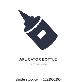 aplicator bottle icon on white background. Simple element illustration from Beauty concept. aplicator bottle sign icon symbol design.