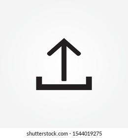 apload icon. Simple glyph for UI and UX, website or mobile application on white background