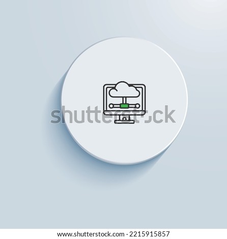 APM for Cloud-based Platforms Icon vector design