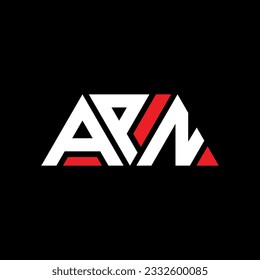 APN triangle letter logo design with triangle shape. APN triangle logo design monogram. APN triangle vector logo template with red color. APN triangular logo Simple, Elegant, and Luxurious design.
