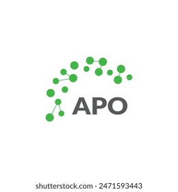 APO letter logo design on white background. Creative  modern APO letter logo design. Vector design.
Letters APO, APO logo  vector template.