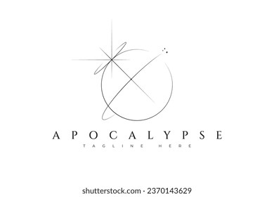 Apocalypse Abstract Illustration Planet Earth Imagine Creative Idea Concept Logo