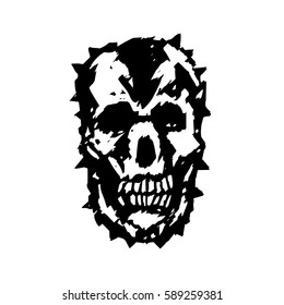 apocalypse demon skull vector illustration