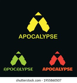 Apocalypse a letter new modern creative stylish vector logo design 2021.A letter unique logo design idea.