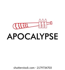 APOCALYPSE Line Art Vector Illustration