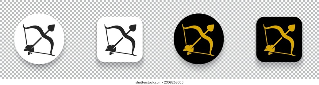 Apollo DAO (APOLLO) crypto currency logo symbol set isolated on transparent background vector