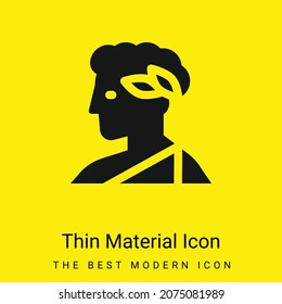 Apollo minimal bright yellow material icon