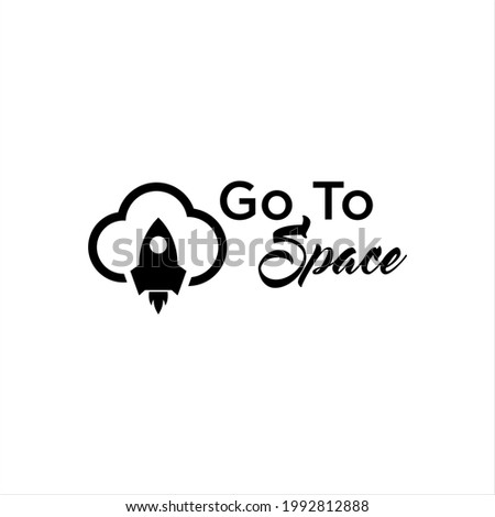 apollo rocket go to space logo,launch start vector template