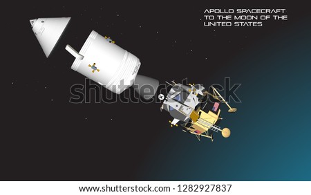 Apollo spacecraft to the moon of the United States