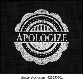 Apologize on blackboard