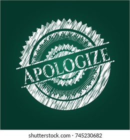 Apologize on blackboard