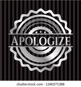 Apologize silvery emblem