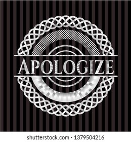Apologize silvery emblem