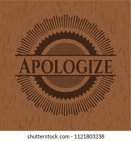 Apologize wood emblem