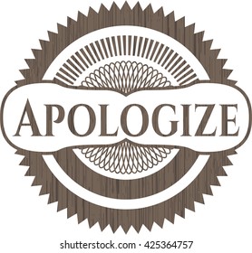 Apologize wood emblem