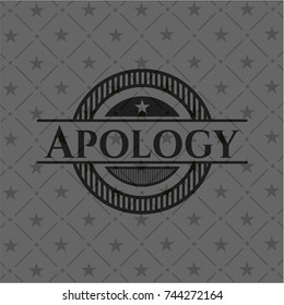 Apology black emblem