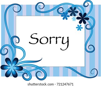 Apology card sorry