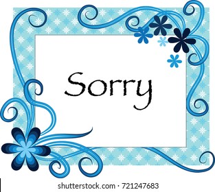 Apology card sorry