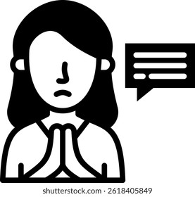 Apology Icon Mixed Vector Illustration