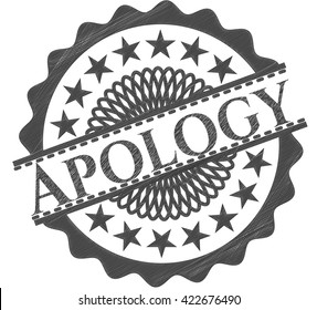 Apology pencil draw