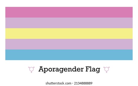 Aporagender Flag Community Vector Illustration Lgbtqia Stock Vector ...