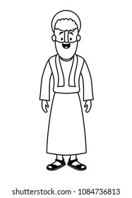 apostle of Jesus with halo character