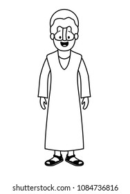 apostle of Jesus with halo character