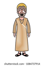 apostle of Jesus with halo character