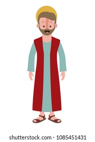 apostle of Jesus with halo character