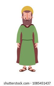 apostle of Jesus with halo character