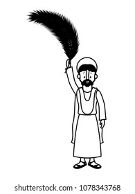 apostle of Jesus with palm leaf character