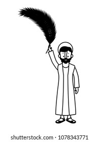 apostle of Jesus with palm leaf character