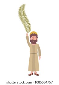 apostle of Jesus with palm leaf character