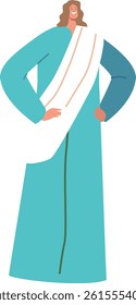 Apostle mythological character vector illustration