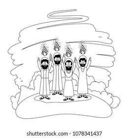 apostles group pentecost in the camp