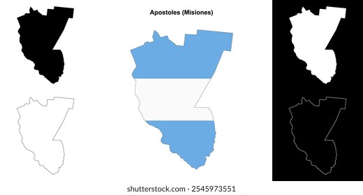 Apostoles department (Misiones) mapa esboço conjunto