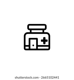 Apoteca - icono. Signo de Vector simple.
