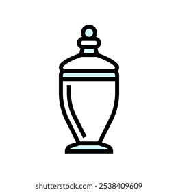 apothecary jar glass package color icon vector. apothecary jar glass package sign. isolated symbol illustration