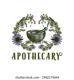 Apothecary Logo Design. Suitable For Your Brand Company.