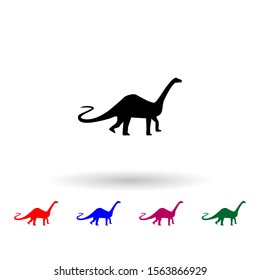 Apotozavr multi color icon. Simple glyph, flat vector of dinosaur icons for ui and ux, website or mobile application