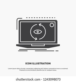 App, application, new, software, update Icon. glyph vector gray symbol for UI and UX, website or mobile application