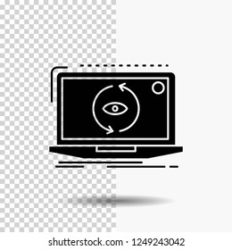 App, application, new, software, update Glyph Icon on Transparent Background. Black Icon