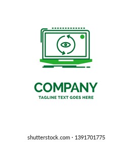 App, application, new, software, update Flat Business Logo template. Creative Green Brand Name Design.