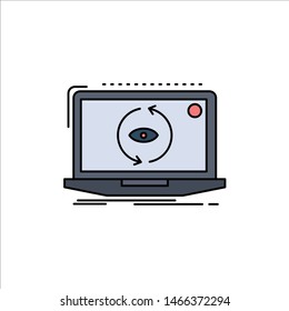 App, application, new, software, update Flat Color Icon Vector. Vector Icon Template background