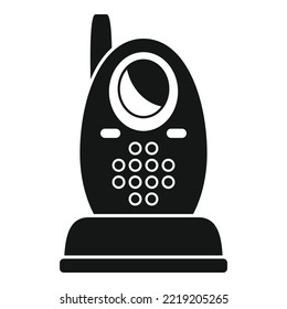 App baby monitor icon simple vector. Infant radio. Newborn care