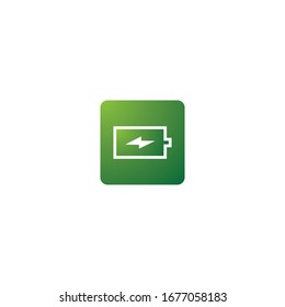 App Battery logo template vector icon illustration